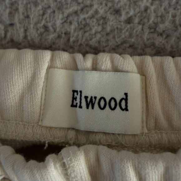 Elwood Core Sweatpants Mens MediumBeige Jogger Pants  Organic Cotton Loungewear - Picture 2 of 9
